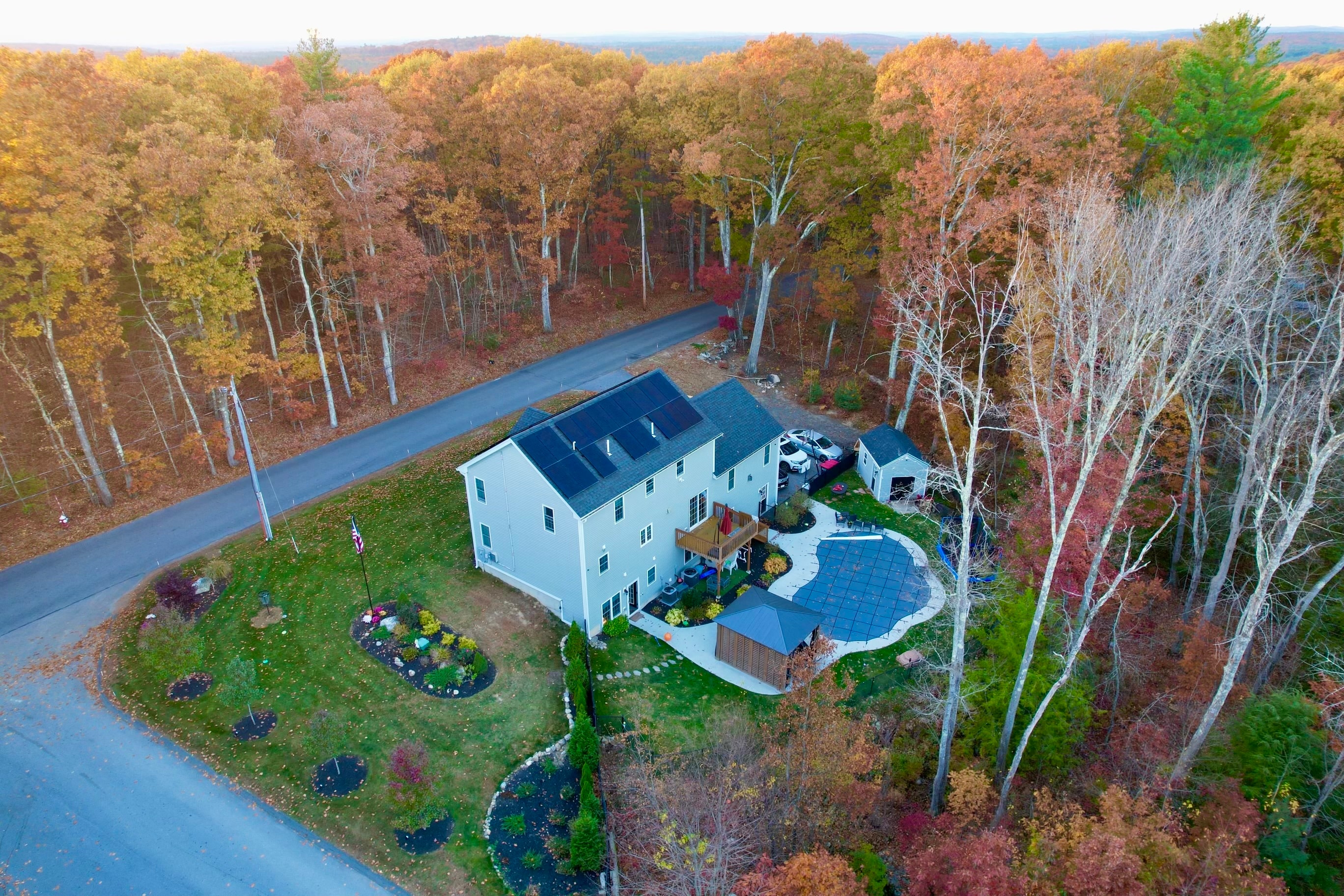Residential rooftop solar panels — Critical Mass Solar installation