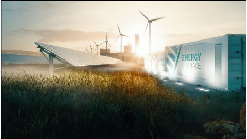 Maine industrial facility with renewable energy infrastructure